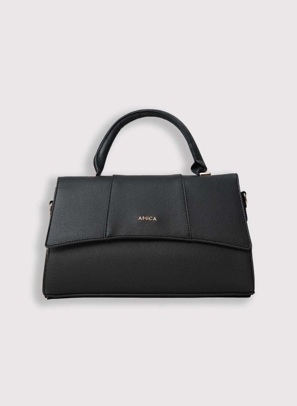 AMICA Solana Mini Crossbody - Elegant Black Leather - Image 1