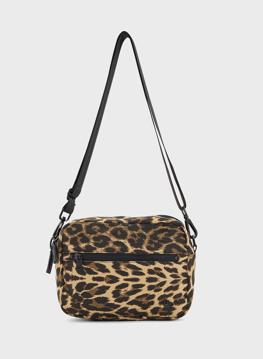 NEW ERA Leopard Canvas Crossbody Waist Bag - Image 1