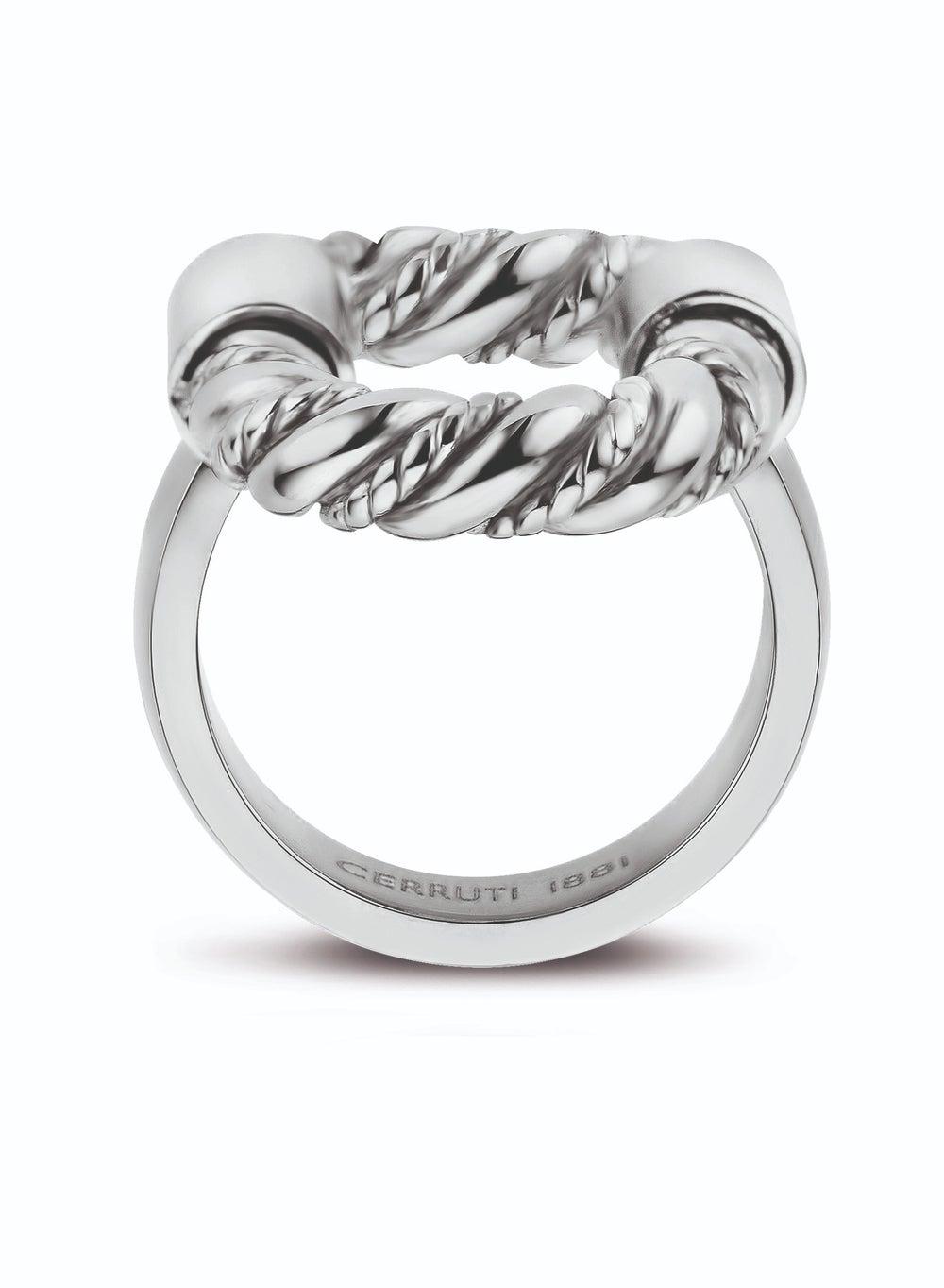 CERRUTI 1881 56 Giulia Stainless Steel Elegance Ring for Women - Image 1