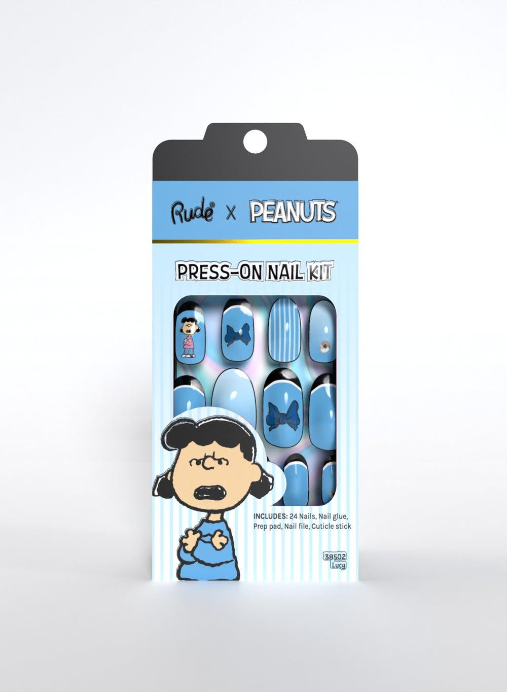 RUDE PEANUTS #2 LUCY Luxe Press-On Nail Art Kit - Image 1