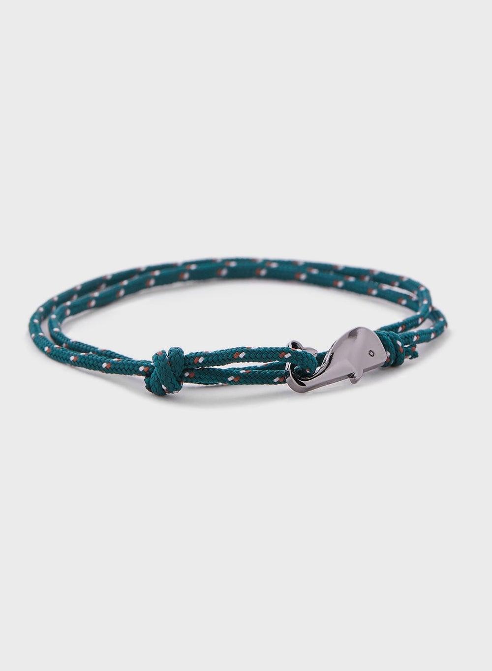 Seventy Five Men's Whale Cord Bracelet - Elegance at Sea - Image 1