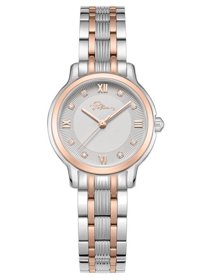 POLICE Women's 27mm Silver & Rose Gold Charm Watch - Image 1
