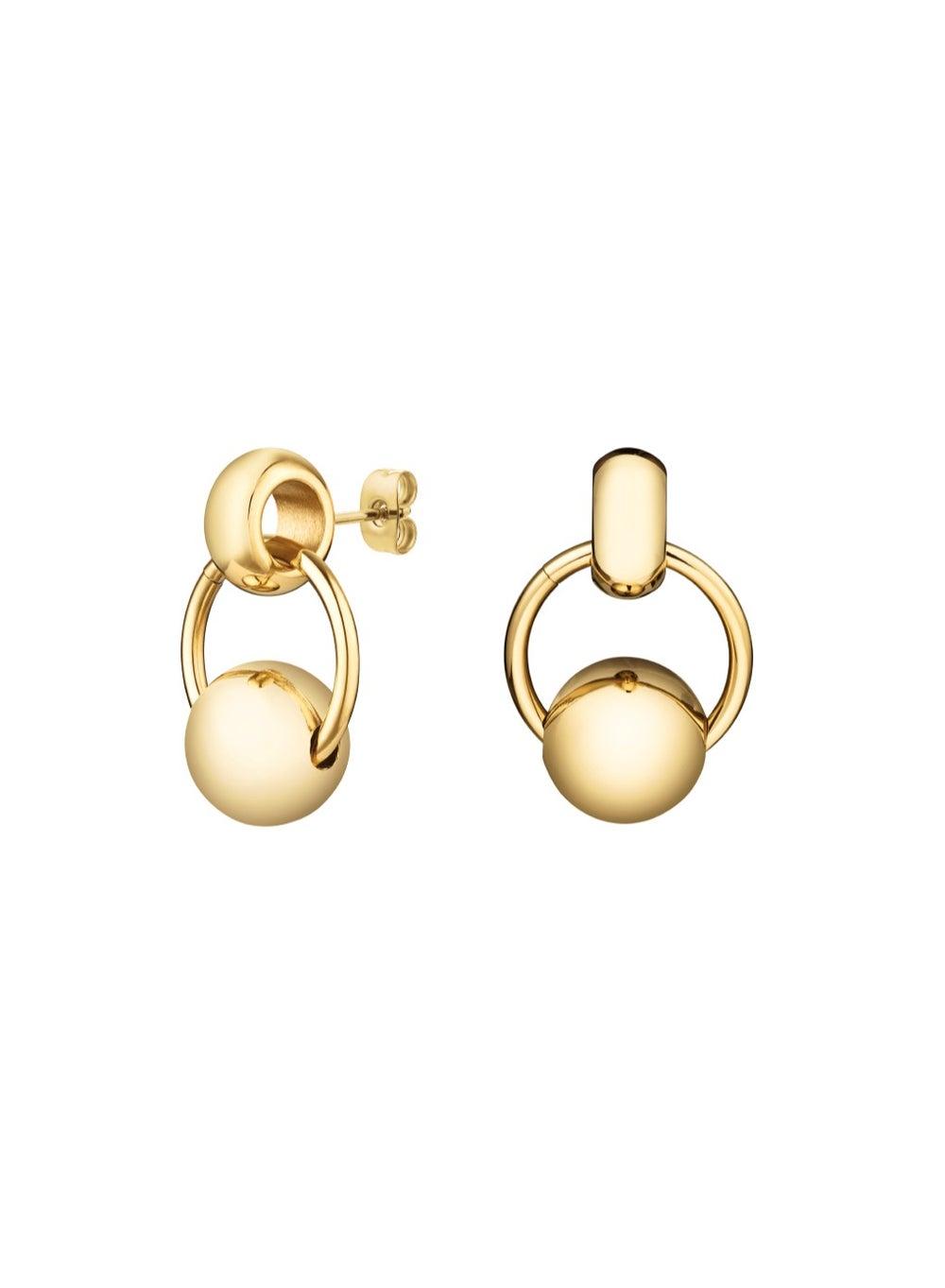 Rosefield JECEG-J894 Gold Chunky Roll Hoops for Sophisticated Style - Image 1