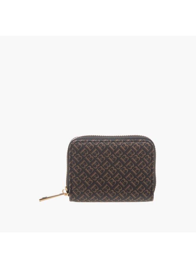 Flora Bella Monogram Zip Wallet - Elegance in Hand - Image 1