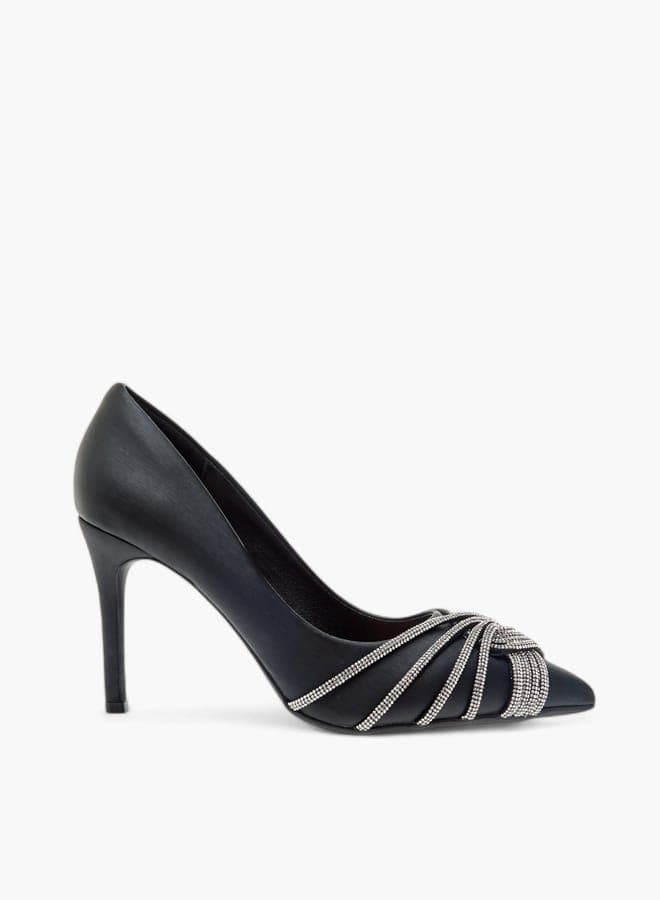 Cmd 485 Reblack Embellished Stiletto Pumps for Women - Image 1
