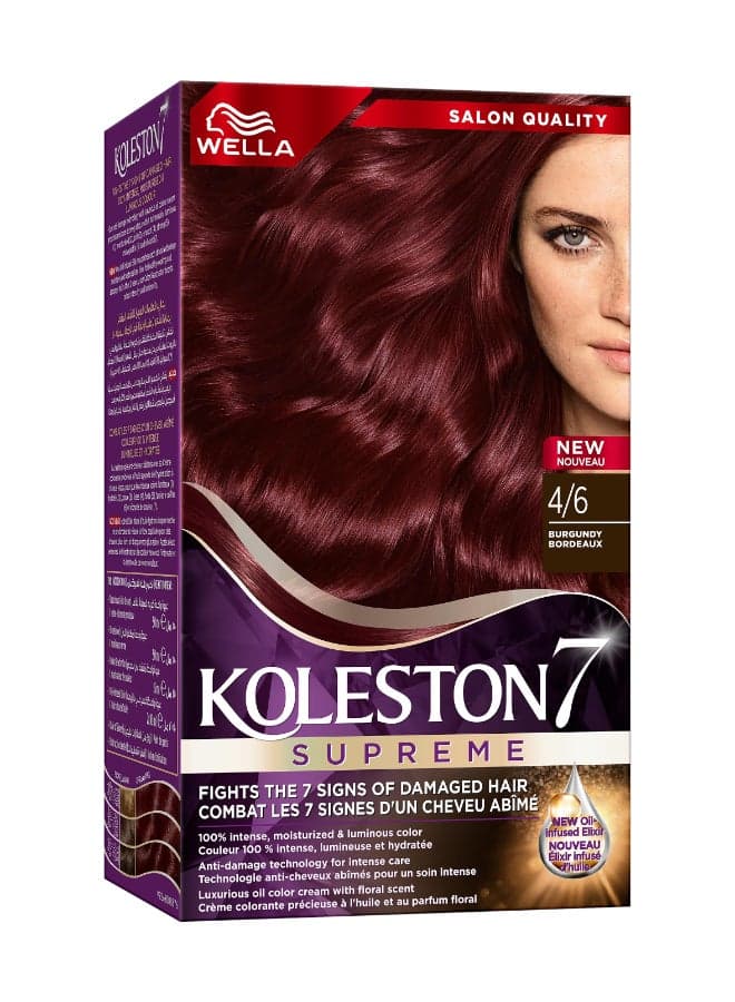 Koleston Supreme 4/6 Radiant Burgundy Hair Color - Image 1