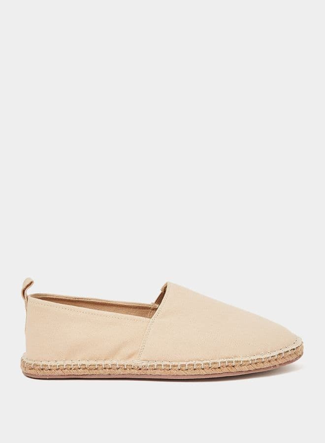 Elegant Beige Canvas Espadrilles 7004827602 with Jute Detail - Image 1