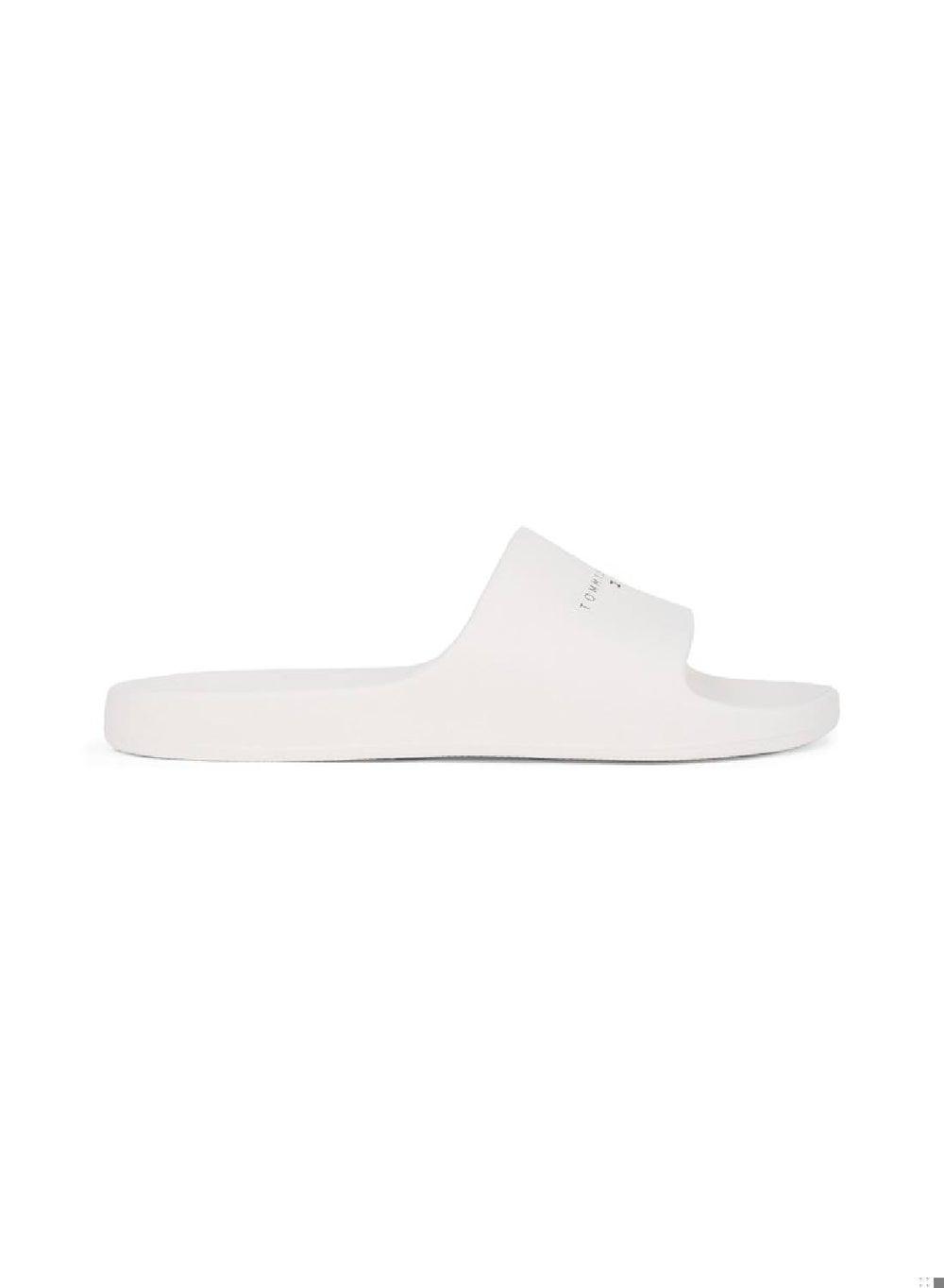 Tjw Printed Pu Pool Slide: Summer Elegance in Ecru - Image 1