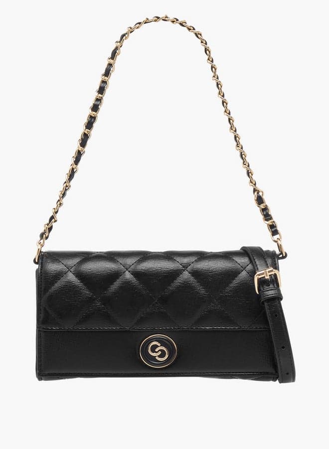 Celeste Quilted Elegance: Women's Crossbody with Chain Strap - Image 1
