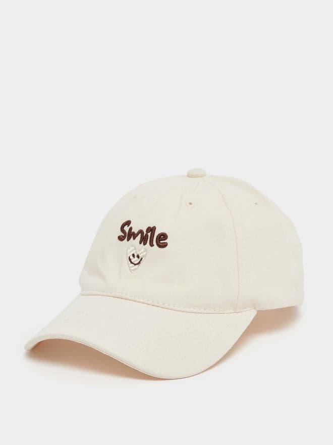 Styli Smile Embroidery Cap - Fashionable Accessory for Women - Image 1