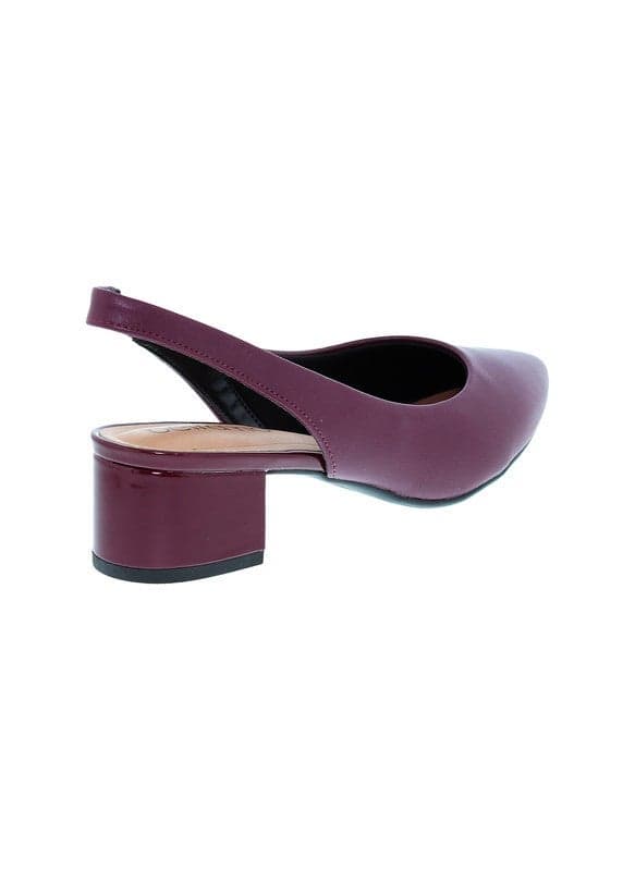 Elegant Wine Mid Heel Pumps - Timeless Style for Every Occasion - Image 1