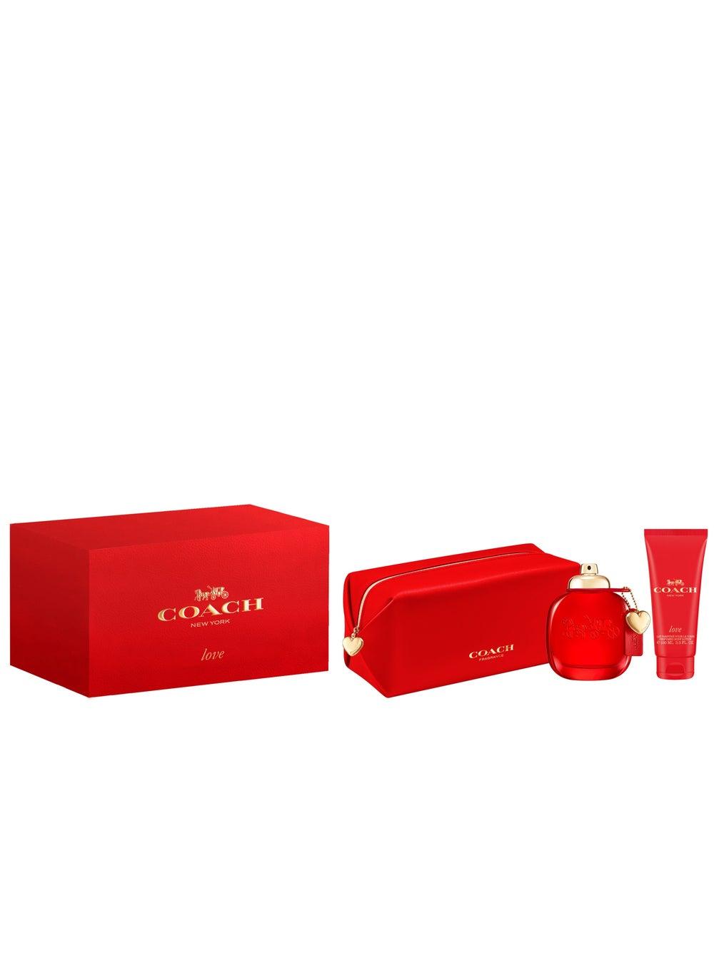 Coach Love Eau de Parfum Set Edp90+Bl100+Pouch - Image 1