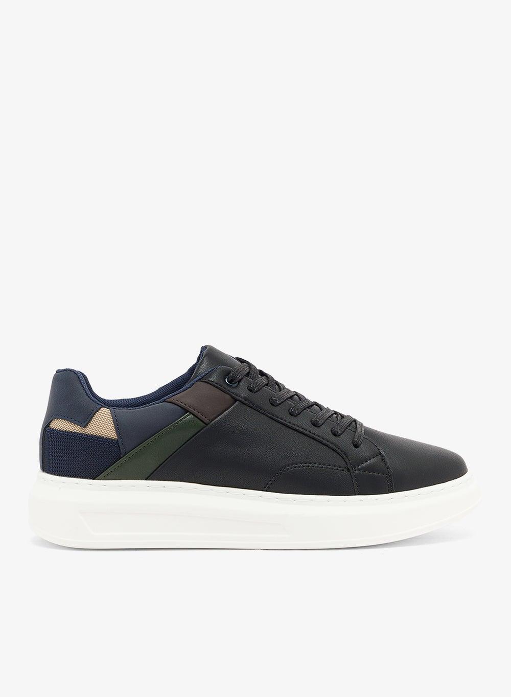 SF2532 Black Low-Top Casual Sneakers for Men - Image 1