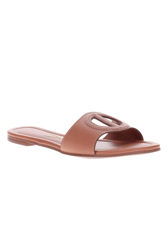 Vizzano Brown Elegance: Chic Flat Sandals from Brazil - Image 1