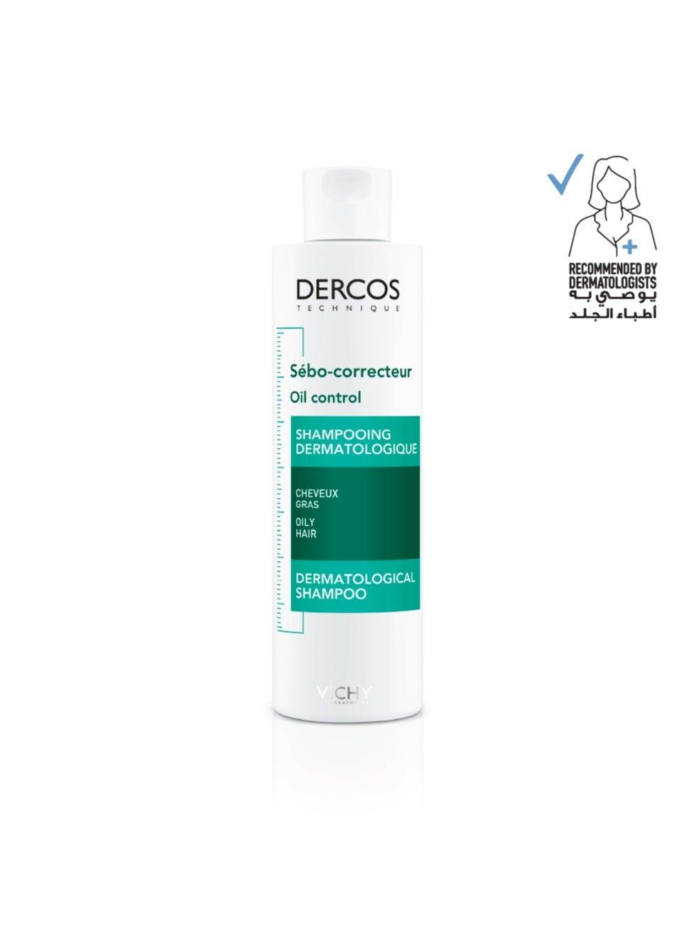 Vichy Dercos Oil Control Shampoo 200ML - Revitalize Oily Hair - Image 1