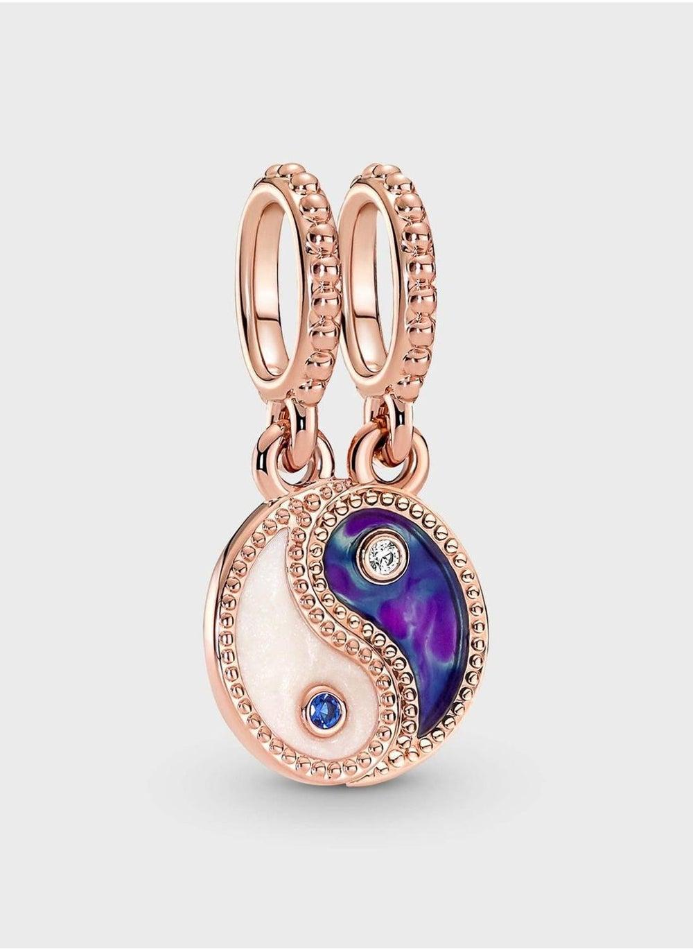 PANDORA 14k Rose Gold Splittable Yin & Yang Charm - Image 1