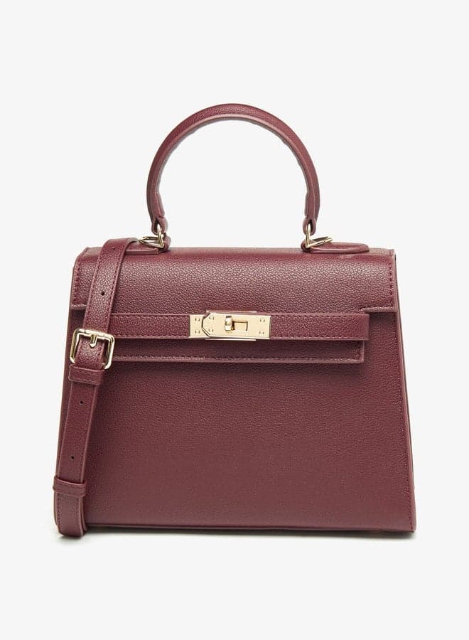 Le Confort Solid Satchel Bag: Elegance on the Go - Image 1