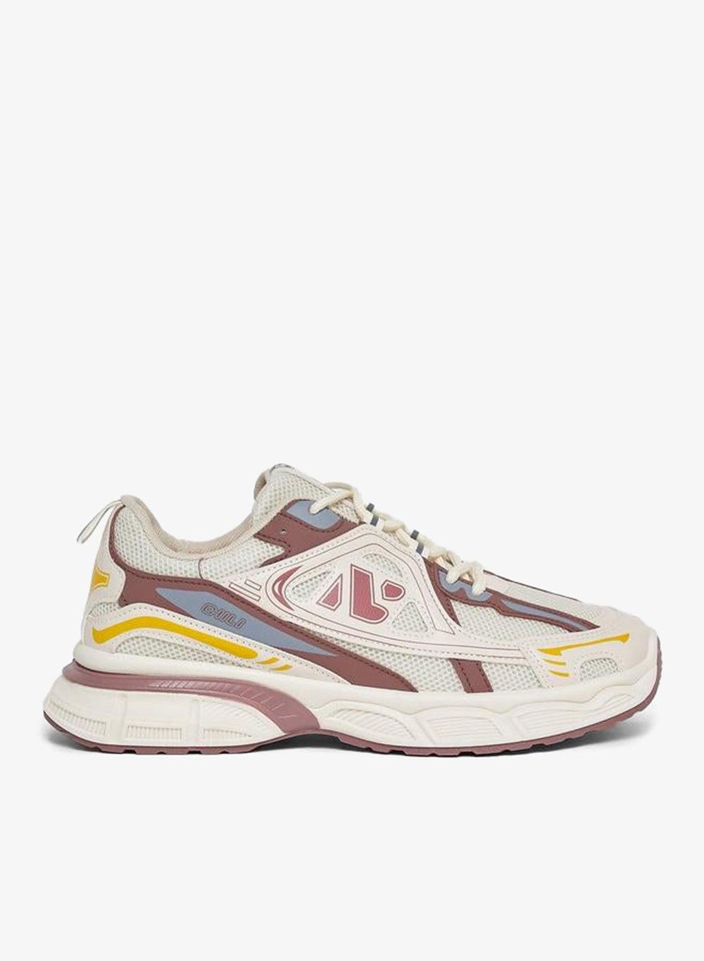 Retro Charm Chunky Sole Sneakers 7009905324Off White - Image 1