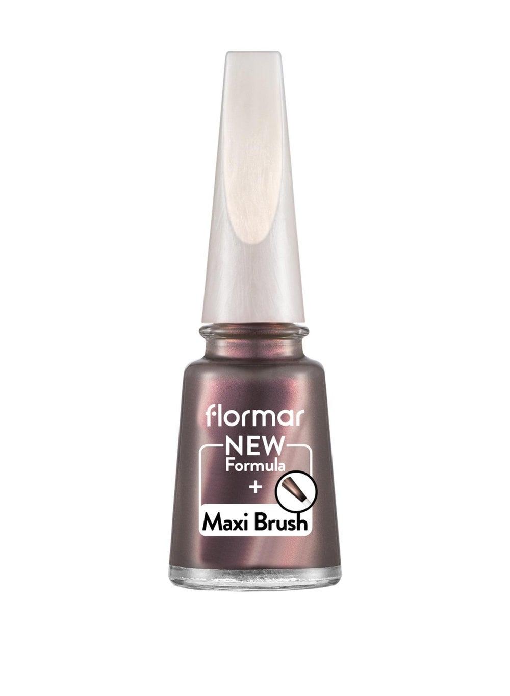 Flormar PL418 Chrome Purple Pearly Nail Enamel - Image 1