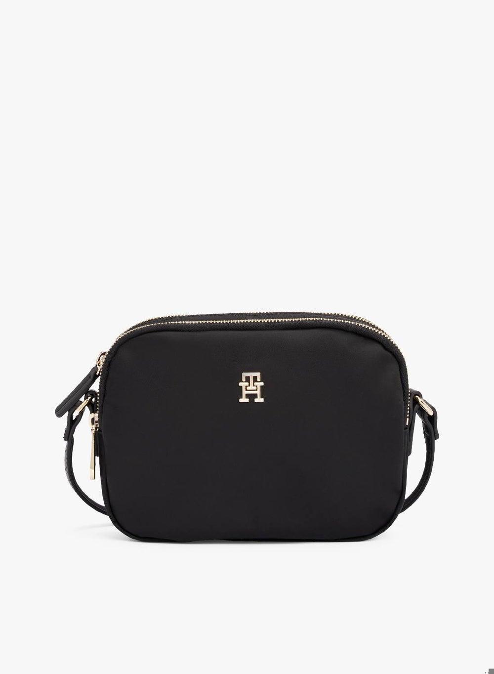 TOMMY HILFIGER Elegant Black Poppy TH Crossover Bag - Image 1