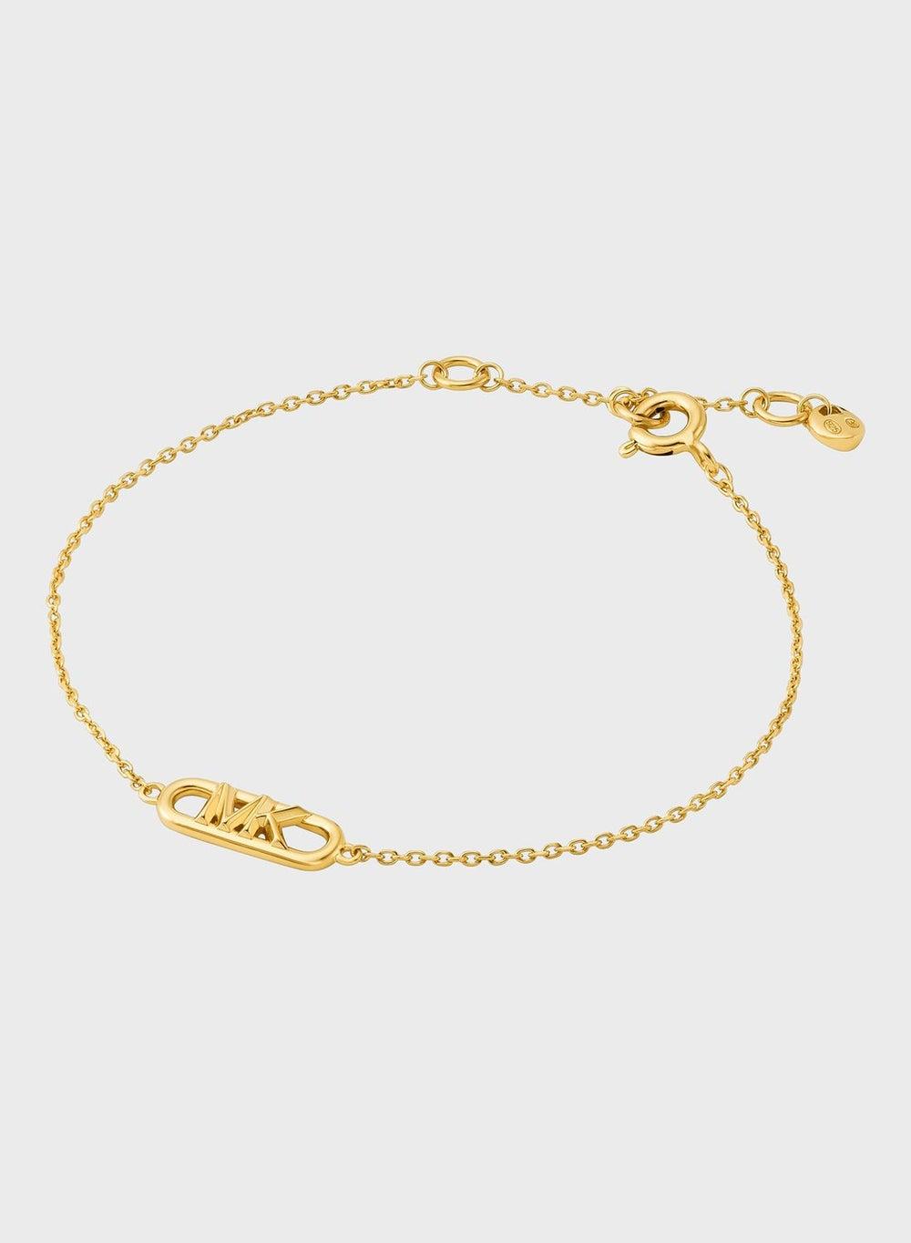 Michael Kors Gold Mk Elegant Chain Bracelet for Women - Image 1