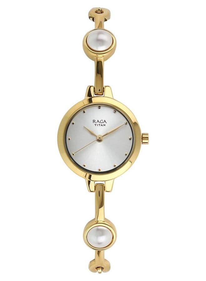TITAN Raga 2576YM01 Women's Pearl & Gold Analog Watch - Image 1