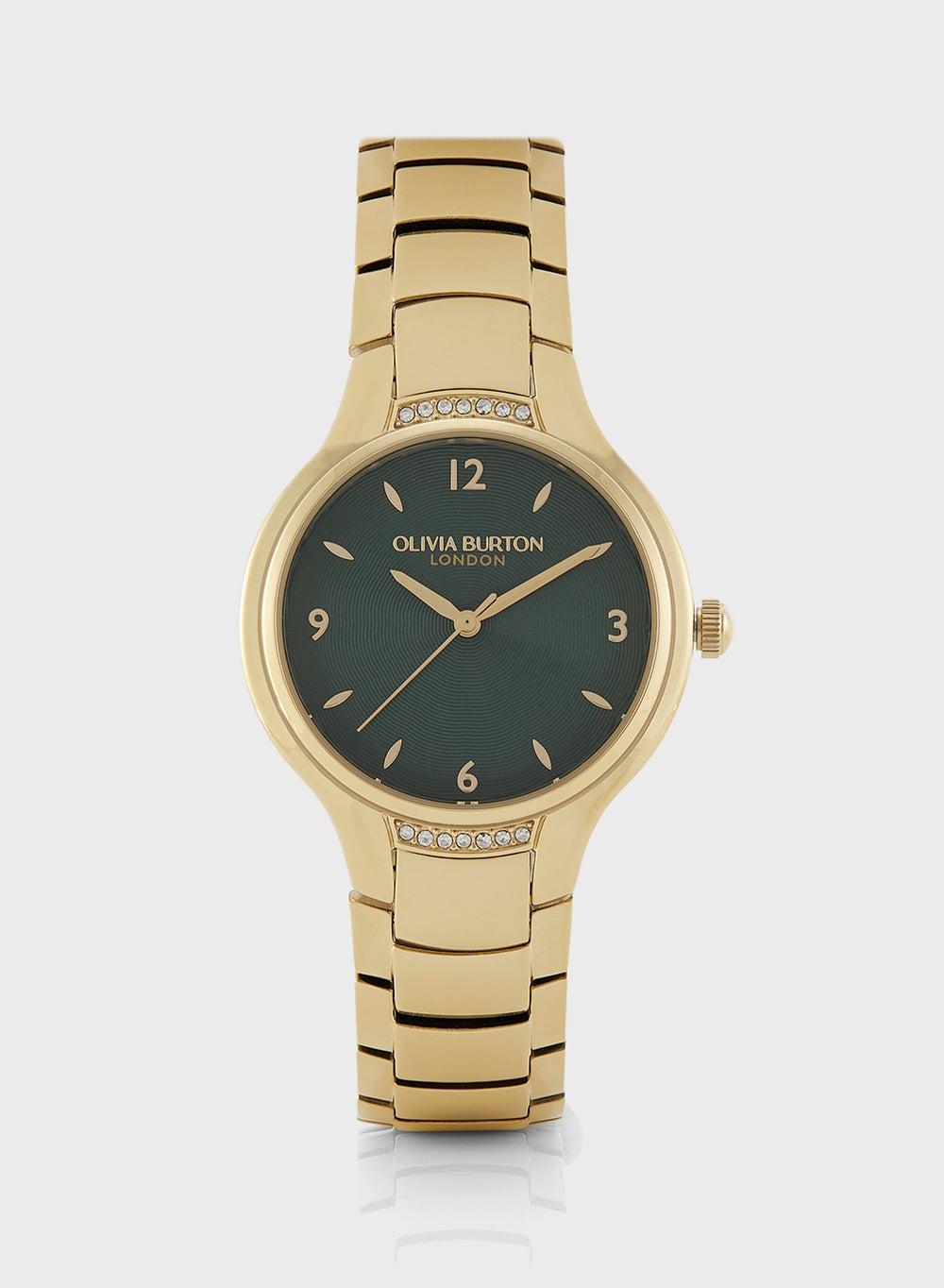OLIVIA BURTON LEA - Elegant Forest Green Women's Watch - Image 1