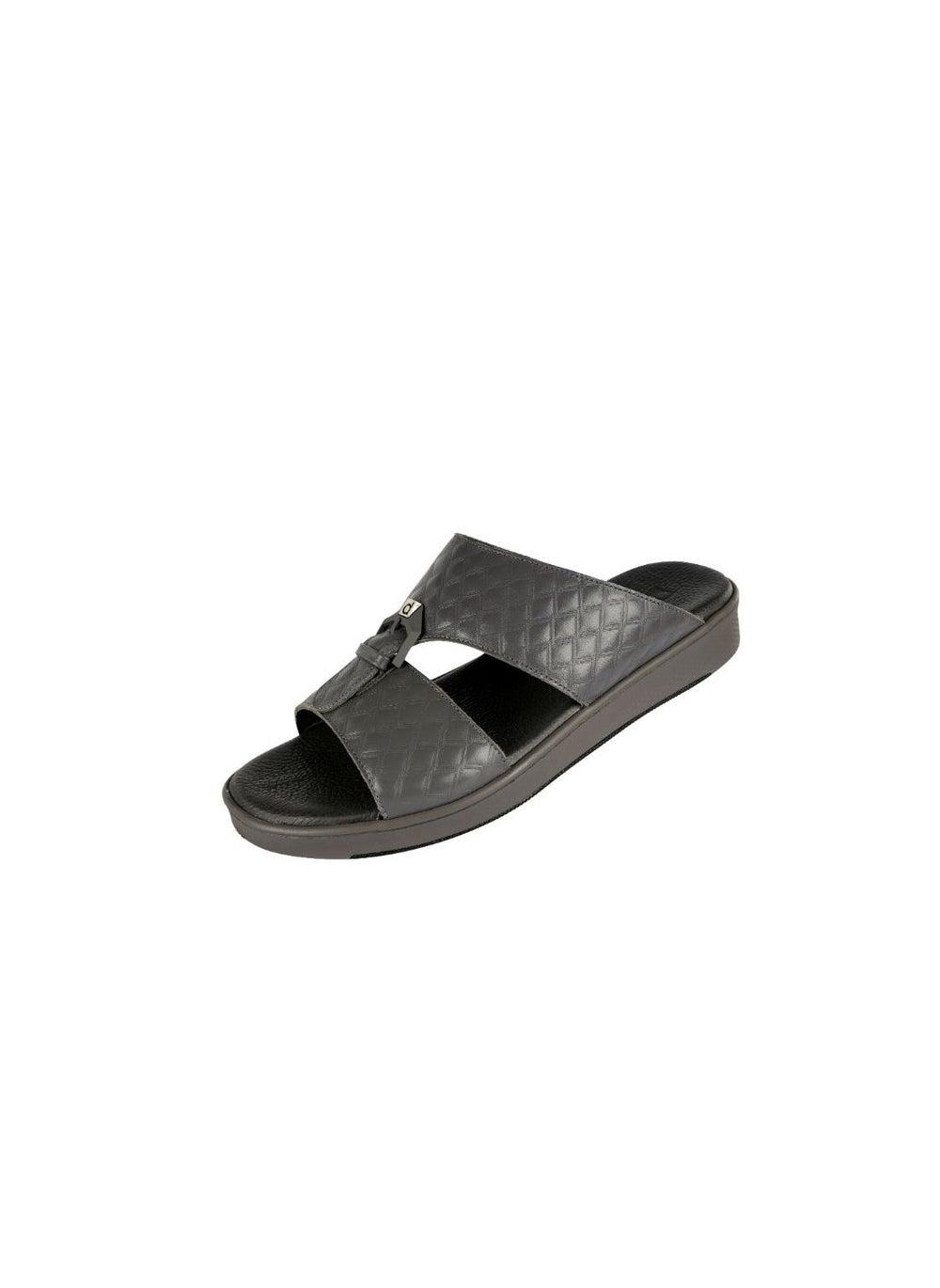 Barjeel Uno BB09 Grey Elegant Arabic Sandals for Boys - Image 1