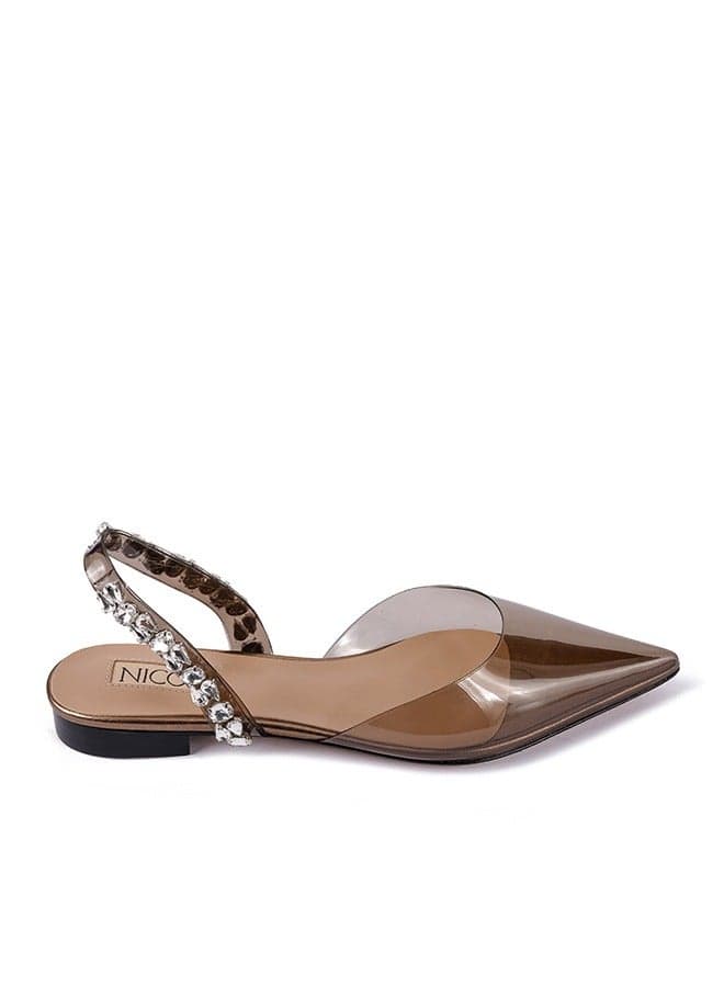 Tristan Elegance: Chic Brown Slingback High Heels - Image 1