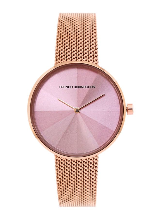 Elegant Rose Gold French Connection Analog Watch for Women - Image 1