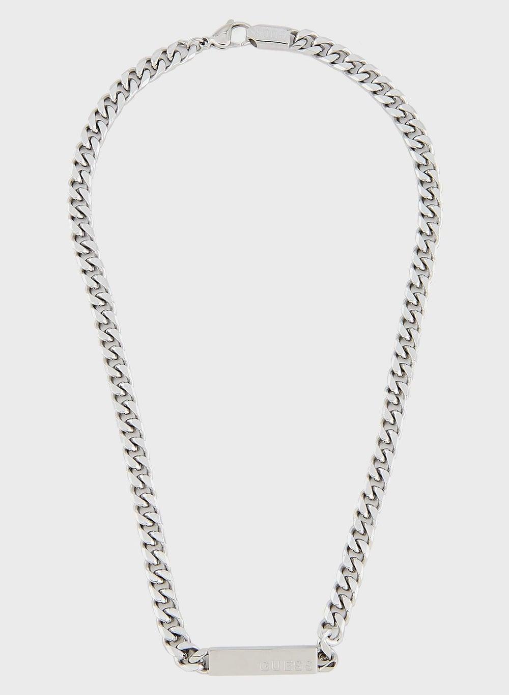 GUESS Juxn03005Jwstt/U Men's Logo Statement Necklace - Image 1