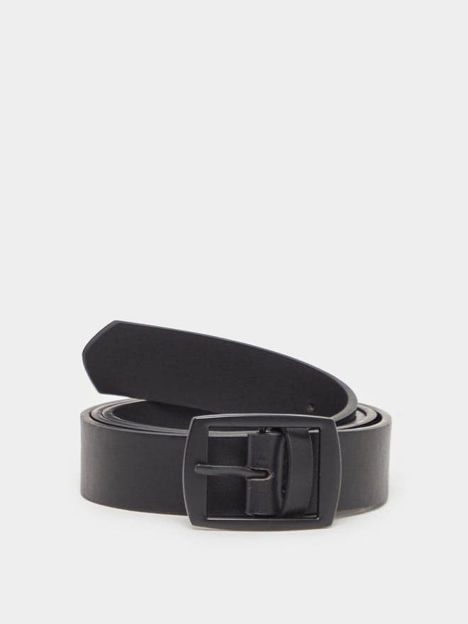 Styli Black Elegance: Men’s Pin Buckle Belt - Image 1