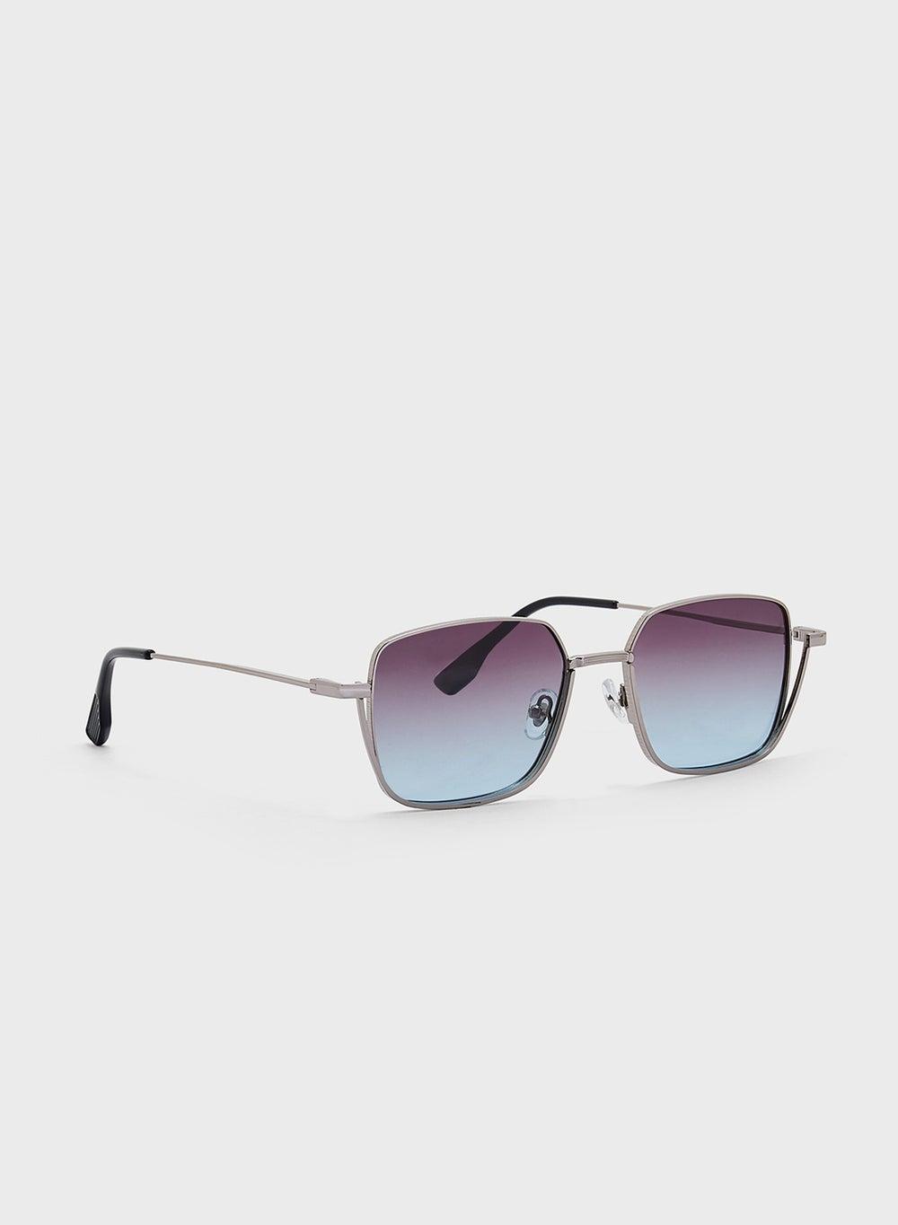 Robert Wood Square Aviator Sunglasses with Polarized Lens - Image 1