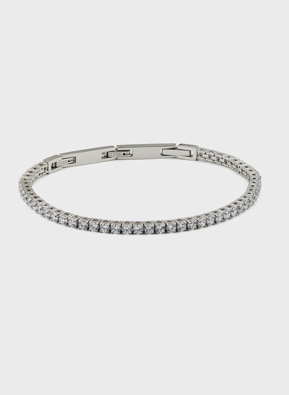 GUESS Men's Casual Logo Buckle Bracelet - Elegance Redefined - Image 1
