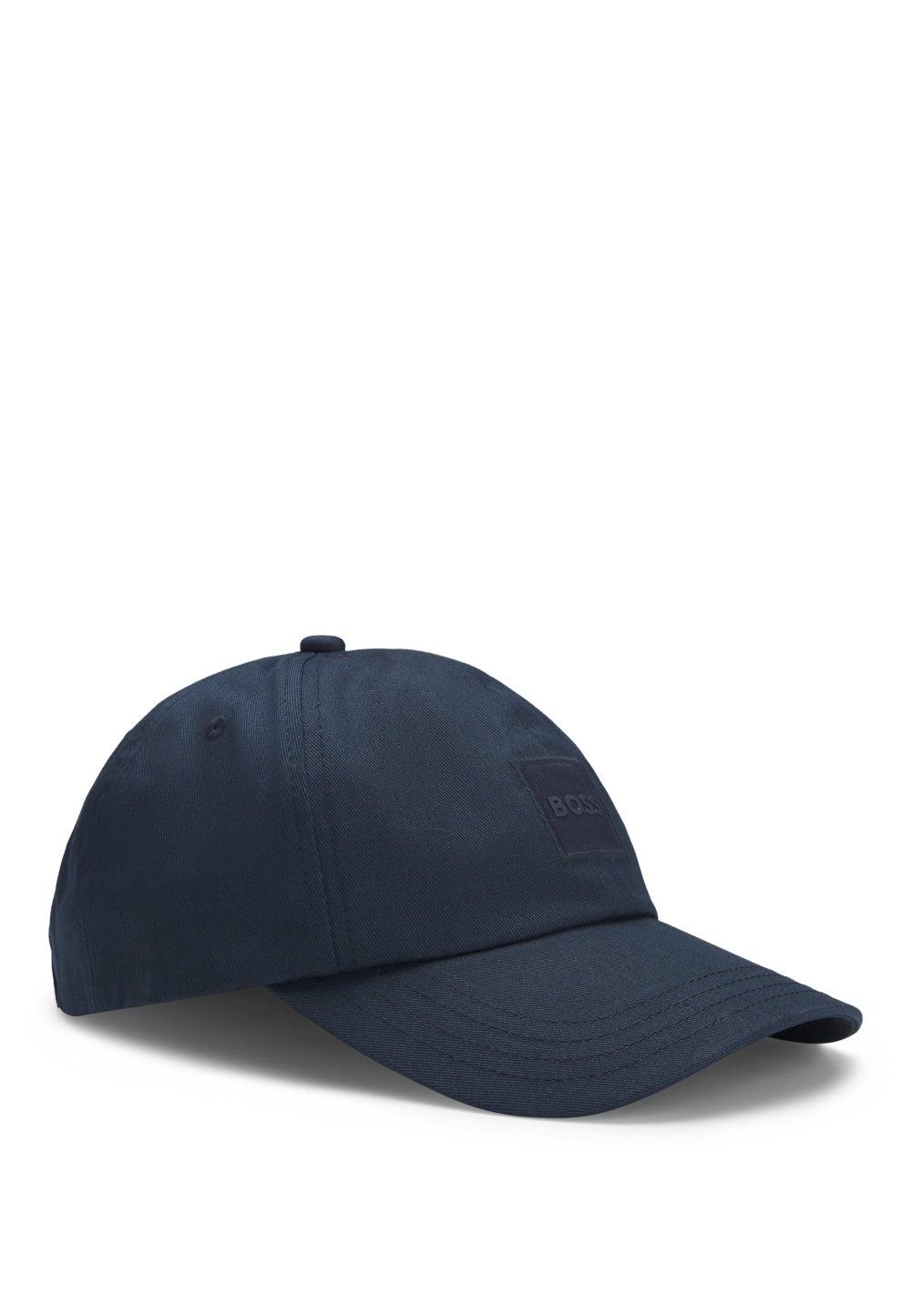 BOSS Men's Elegant Cotton-Twill Cap with Logo Patch - Image 1