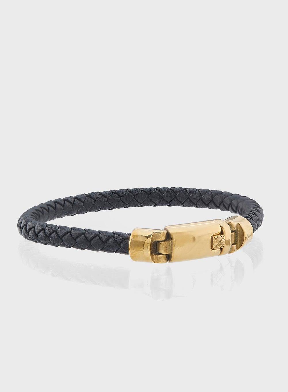 Robert Wood Slim Braided Men's Bracelet – Understated Elegance - Image 1
