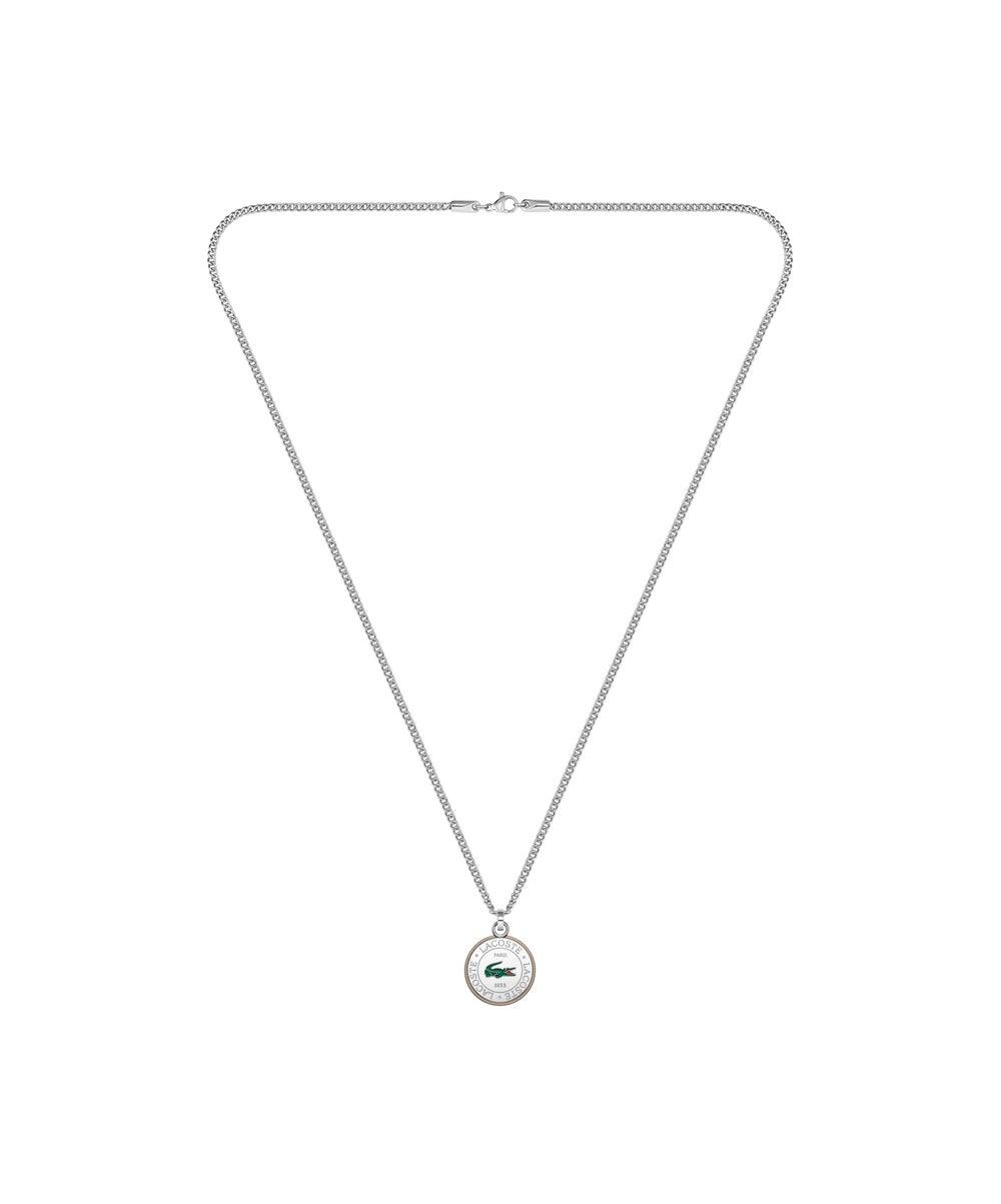 LACOSTE Vigor Men's Silver Steel Necklace - Image 1