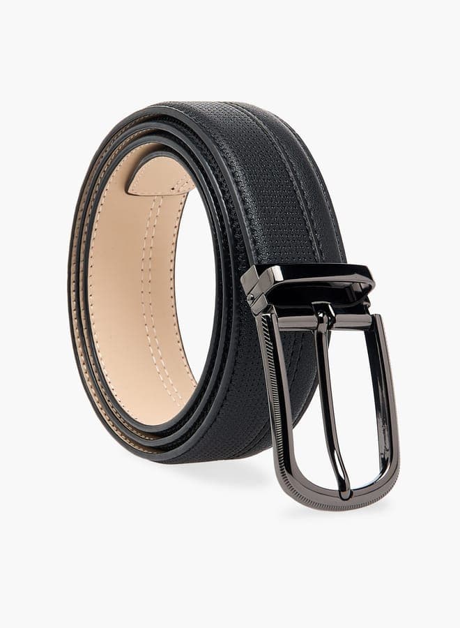 LBL by Shoexpress Elegant Textured Men's Belt with Pin Buckle - Image 1