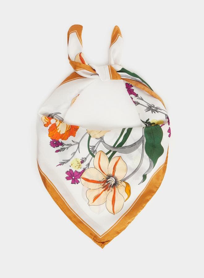 Styli Floral Elegance Scarf: Timeless Blossoms Design - Image 1