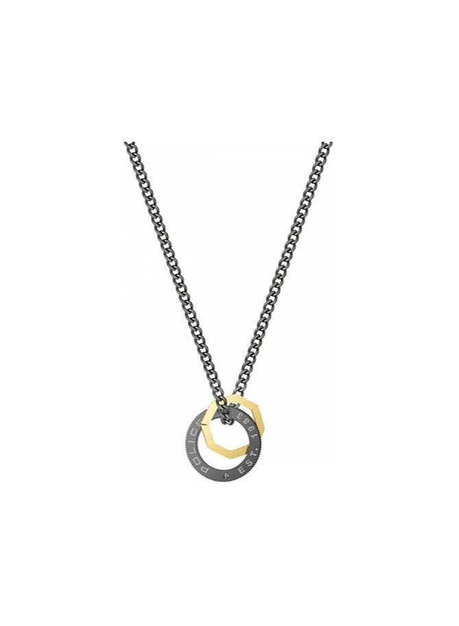 POLICE Stave Men's Sleek Gunmetal-Toned Necklace - Image 1