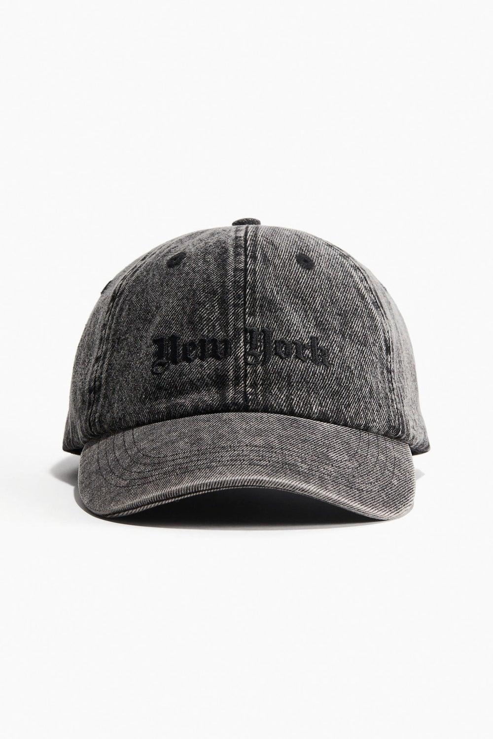 H&M Men's Embroidered Denim Baseball Cap - Image 1