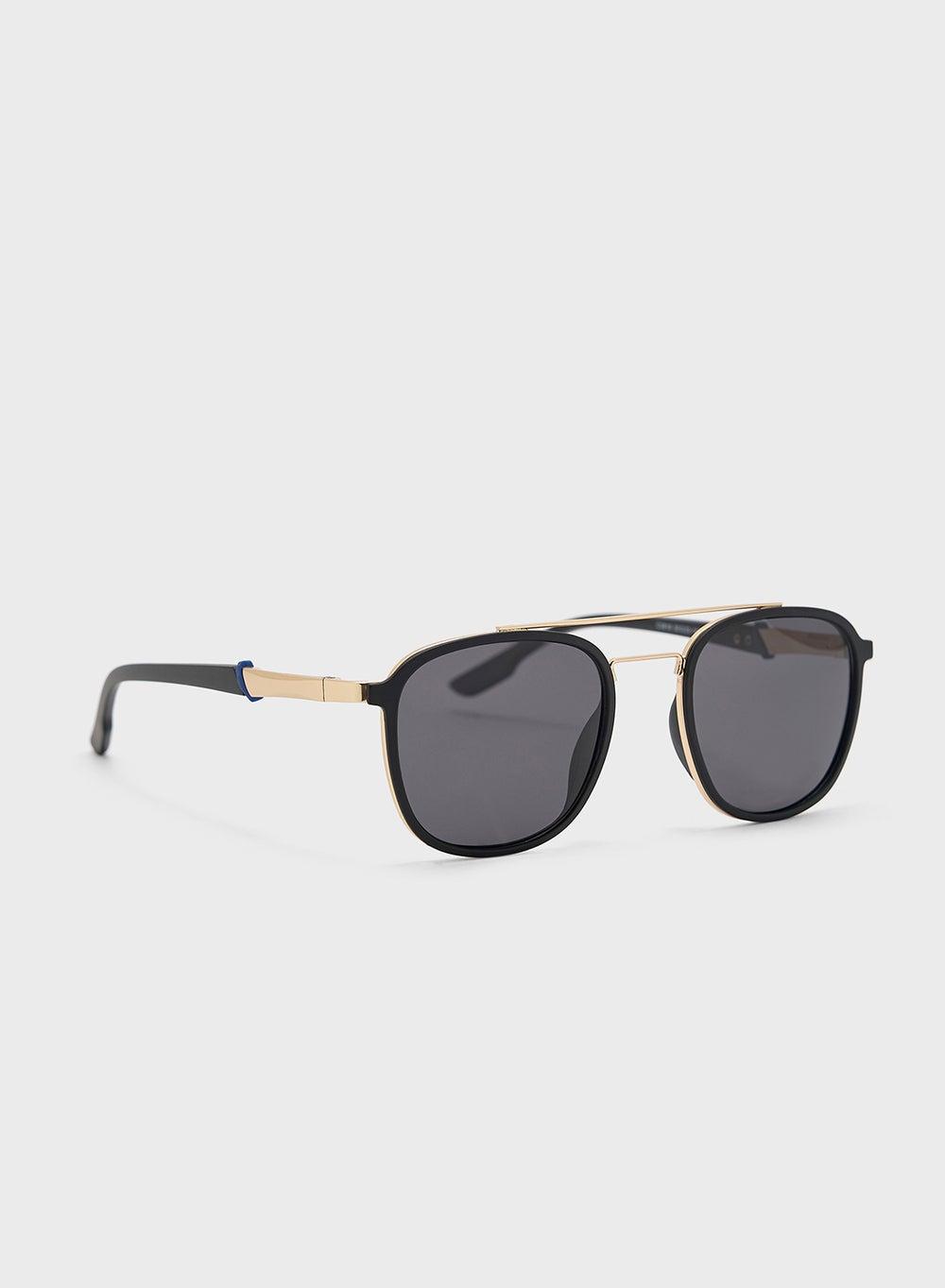 Robert Wood Square Aviator Sunglasses with Polarized Lenses - Image 1