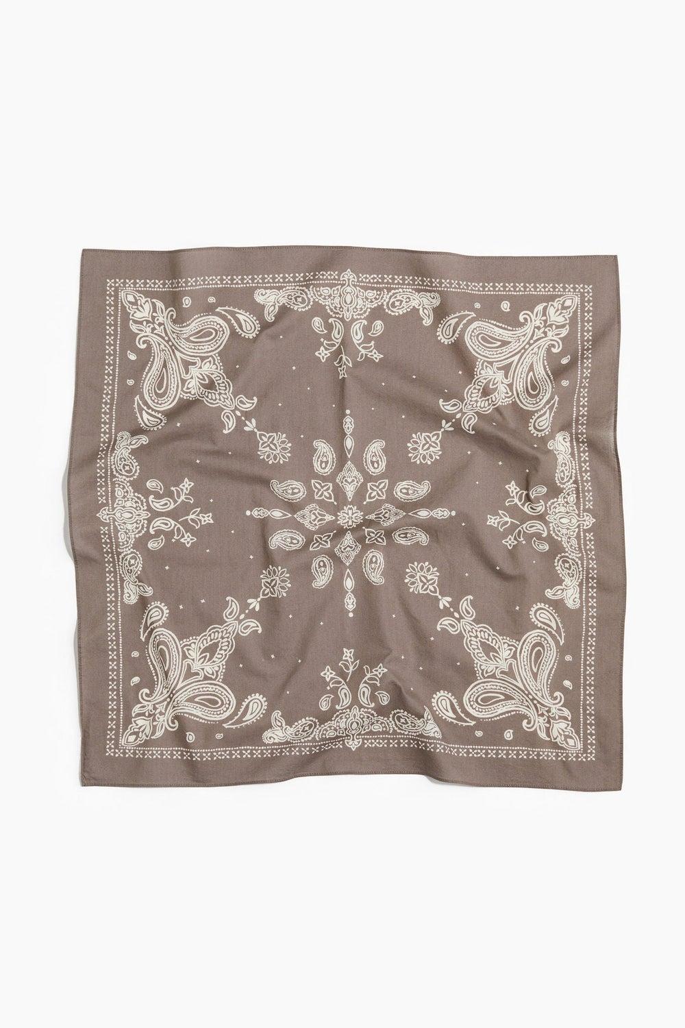 H&M Men's Cotton Patterned Neck Scarf - Versatile Style - Image 1