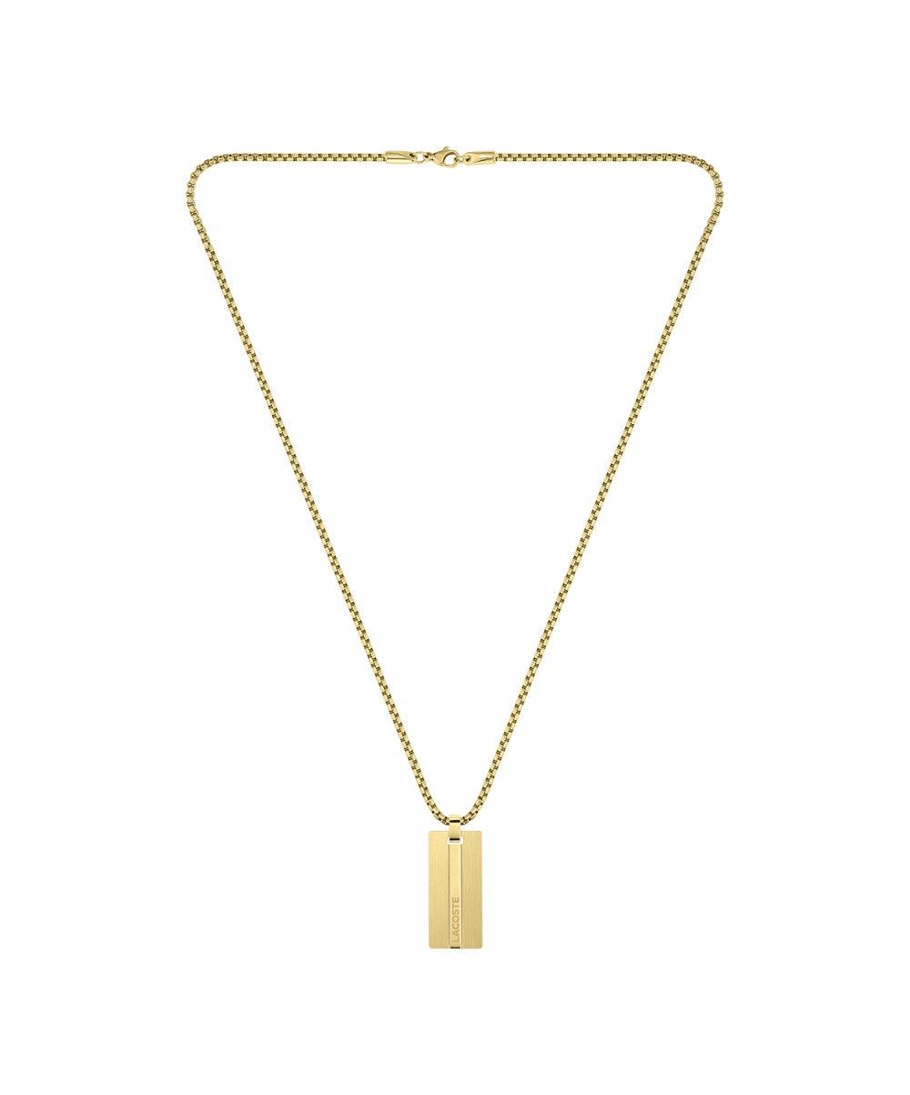 LACOSTE Adventurer 56cm Steel Long Necklace for Men - Image 1