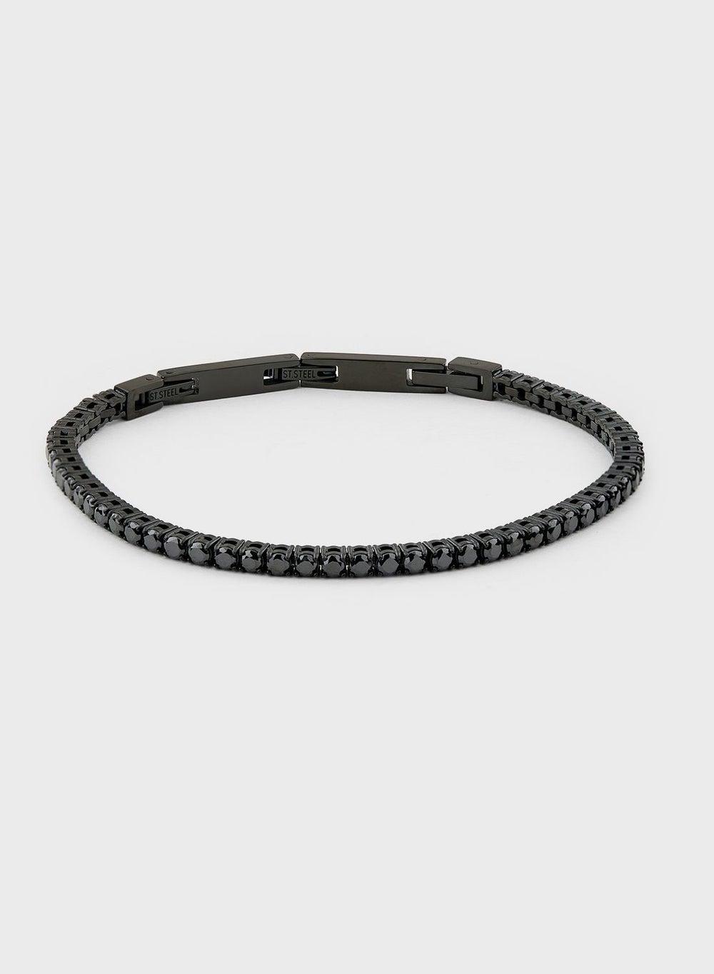 GUESS Men's Casual Logo Buckle Bracelet - Elegant Accessory - Image 1