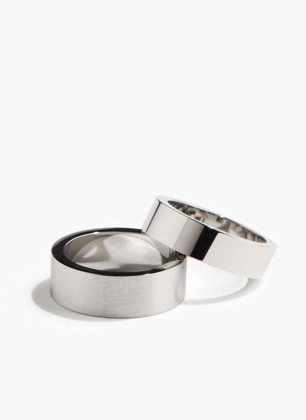 H&M Men's Sleek 2-Pack Ring Collection - Image 1