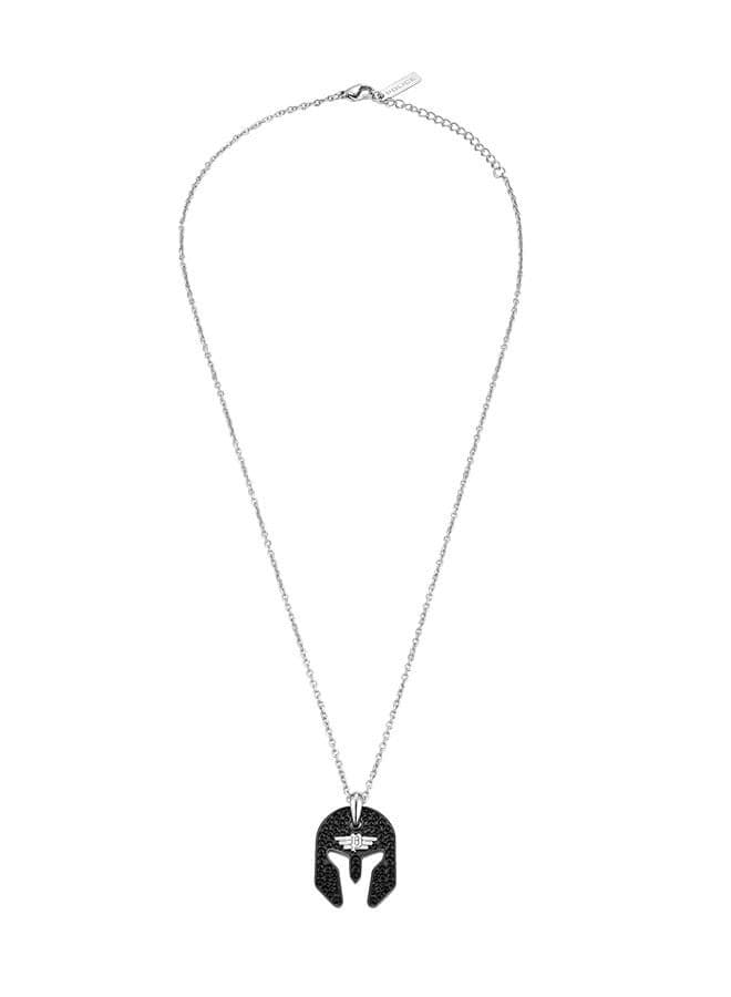 POLICE Armor Crystal-Embellished Stainless Steel Necklace for Men - Image 1