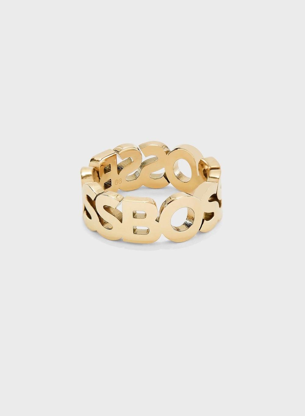 BOSS Jewelry Curb Chain Stainless Steel Men's Ring - Image 1