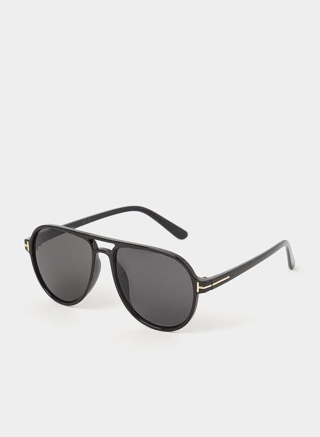 Styli Double Bridge Aviator Sunglasses for Men - Image 1