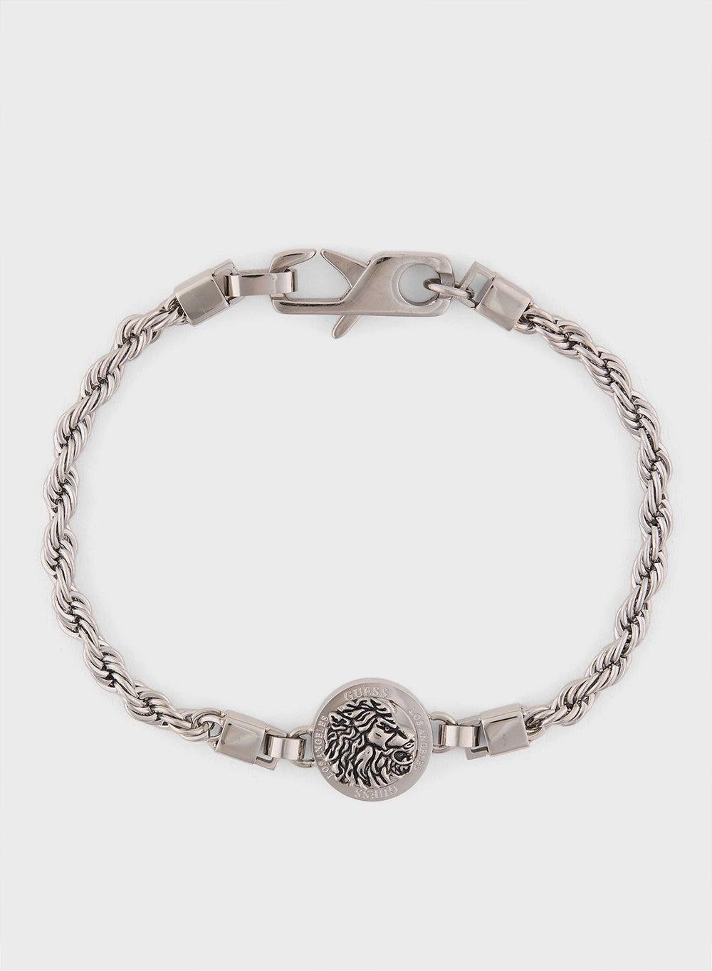 GUESS Lion King Stainless Steel Men's Bracelet - Image 1